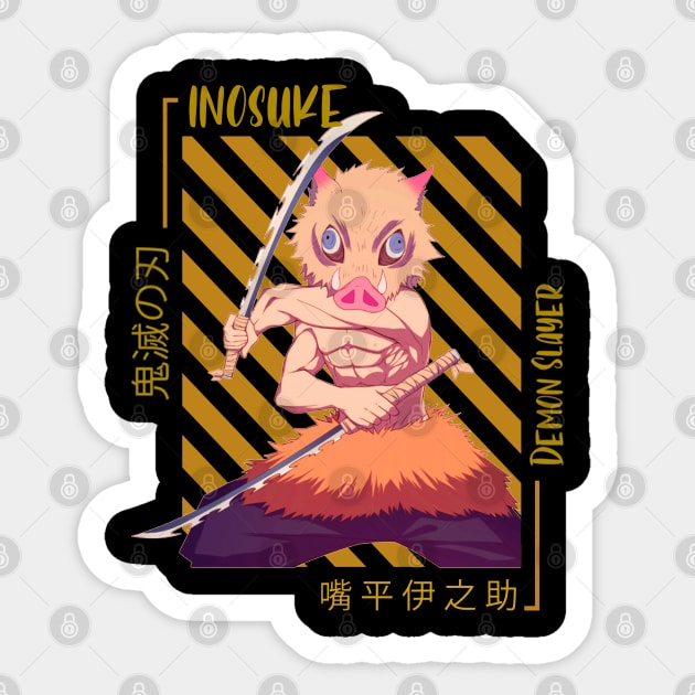 Inosuke Demon Slayer Sticker by Demonstore